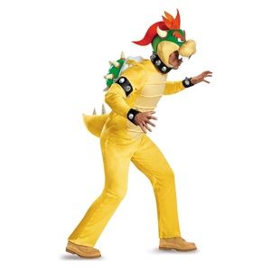 Adult Bowser Costume Deluxe - Super Mario Bros. Size L-XL
